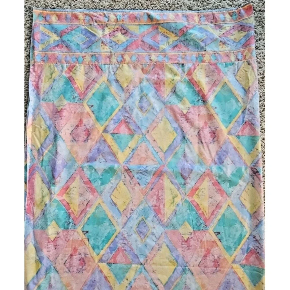 Wamsutta Supercale Sundance Twin Fitted Flat Sheets Vintage Southwest Geometric